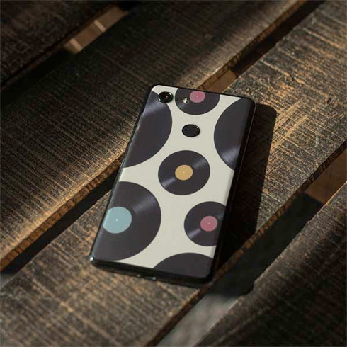 Colorful Records Google Pixel 3 XL Skin